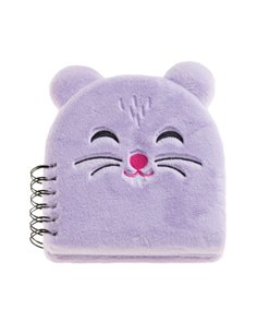 Cahier peluche hamster Miquel Rius Back2Fun - 160 feuilles lignées de papier 80 g/m² - Pages de garde et première page imprimées