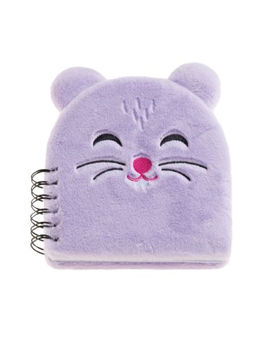 Cahier peluche hamster Miquel Rius Back2Fun - 160 feuilles lignées de papier 80 g/m² - Pages de garde et première page imprimées