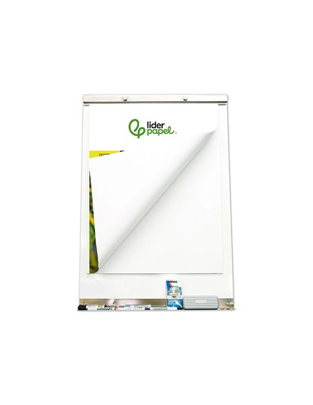 Bloc conférence liderpapel 63x84cm papier uni 80g/m2 conventions réunions 50f.