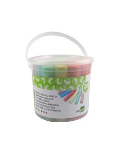 Craie trottoir liderpapel activités créatives scolaires coloris assortis boîte 20 unités. 2