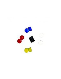 Aimant wonday ronds ï 10mm coloris assortis blister 10 unites.