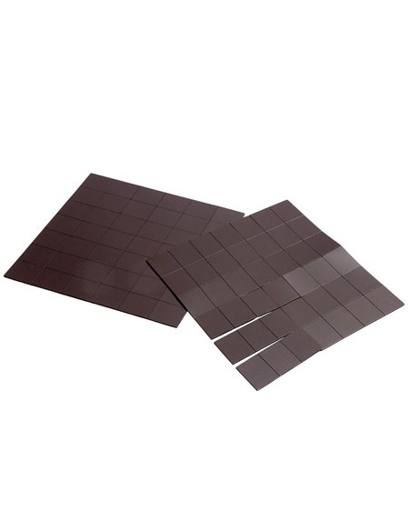 Aimant adhesif o'color 25x20mm coloris blanc et noir sachet 168 unites.