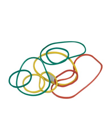 Bracelet caoutchouc q-connect 4mm et 80mm coloris assortis boîte distributrice 15g.