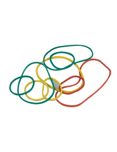 Bracelet caoutchouc q-connect 4mm et 80mm coloris assortis boîte distributrice 15g.