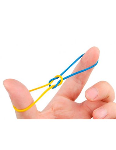 Bracelet caoutchouc q-connect 4mm et 80mm coloris assortis boîte distributrice 15g.