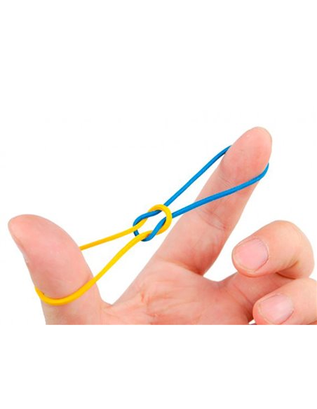 Bracelet caoutchouc q-connect 4mm et 80mm coloris assortis boîte distributrice 15g.