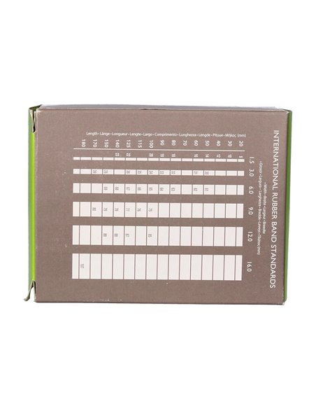 Bracelet caoutchouc q-connect n.4 40x2mm boîte fenêtre 100g.