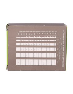 Bracelet caoutchouc q-connect n.5 50x2mm boîte fenêtre 100g. 2