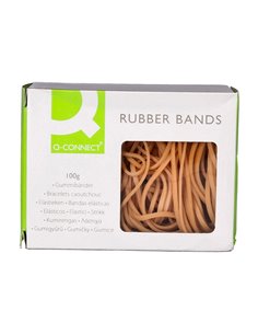 Bracelet caoutchouc q-connect n.7 70x2mm boîte fenêtre 100g. 2