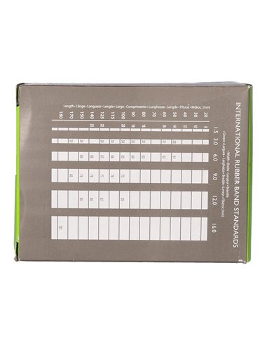 Bracelet caoutchouc q-connect n.7 70x2mm boîte fenêtre 100g.