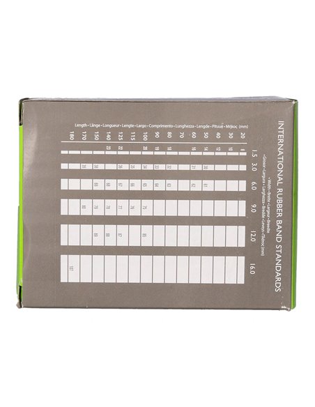 Bracelet caoutchouc q-connect n.7 70x2mm boîte fenêtre 100g.