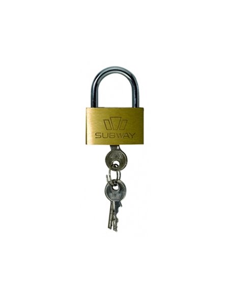 Cadenas a clefs sign laiton massif 50x40x4mm.