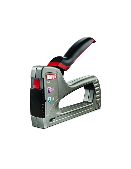 Agrafeuse murale cloueur j-25 novus professionnelle boitier zinc agrafes plates ou fines.