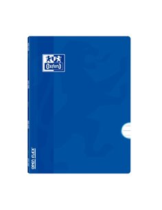 Cahier Oxford School Classic Openflex A4 - Couverture plastique résistante - Cahier agrafé avec lignes et marges de 3,5 - 48 feu