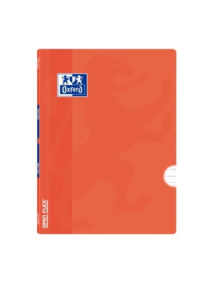 Cahier Oxford School Classic Openflex A4 - Couverture plastique résistante - Cahier agrafé avec ligné 3,5" et marge - 48 feuille