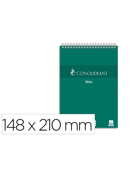 Bloc st no conquerant 148x210 mm reliure spirale 100 pages uni.
