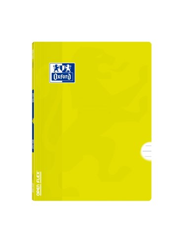 Cahier Oxford School Classic Openflex A4 - Couverture plastique résistante - Cahier agrafé - 1 ligne avec marge - 48 feuilles - 