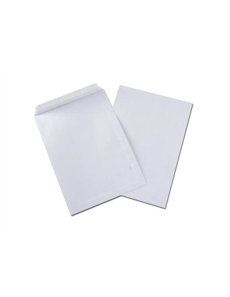 Pochettes blanches oxford auto adhesives avec fermeture securisee 229x324mm 250 unites.