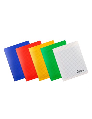 Cahier piqure liderpapel couverture pp 170x220mm 96p seyes coloris assortis