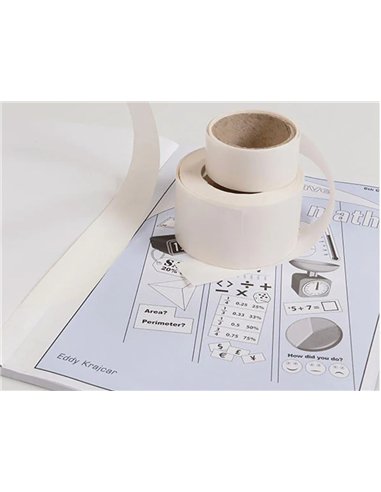 Ruban réparation ryco adhésif transparent 340 microns dévidoir 50mx20mm.