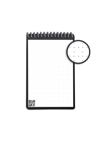 Bloc-notes connecte bic mini rocketbook core reutilisable a6 48p avec stylo et serviette microfibre coloris.