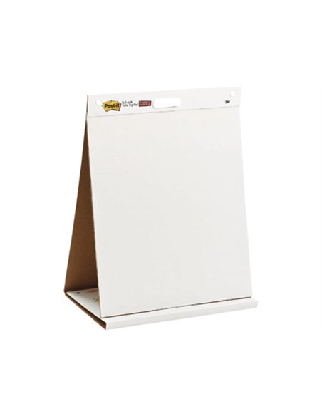 Tableau de reunion post-it easelpad bloc 20 feuilles blanches repositionnables 508x584mm.