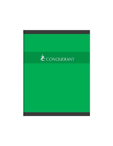 Cahier piqu conquerant couverture vernie carte 17x22cm 140 pages piqure 70g s y s.