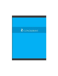 Cahier piqu conquerant couverture vernie carte 17x22cm 140 pages piqure 70g s y s. 2