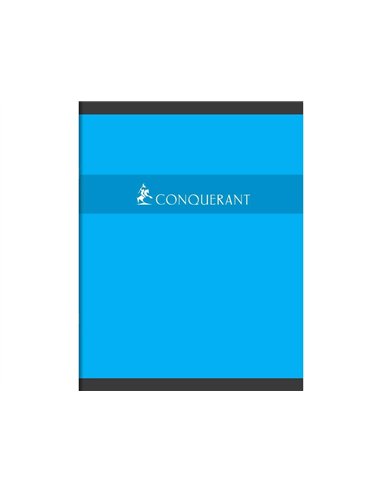 Cahier piqu conquerant couverture vernie carte 17x22cm 140 pages piqure 70g s y s.