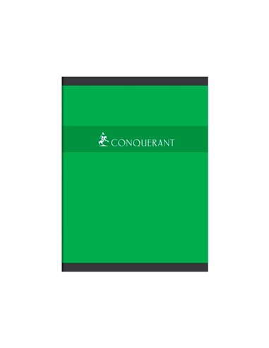 Cahier piqué conquérant sept couverture offset a4+ 24x32cm 96 pages 70g 5x5mm.