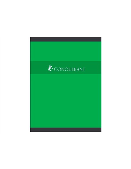 Cahier piqué conquérant sept couverture offset a4+ 24x32cm 96 pages 70g 5x5mm.