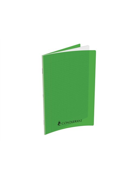 Cahier conquerant poplypropylene indechirable et lavable papier velin extra 24x32 cm 192 pages seyes.
