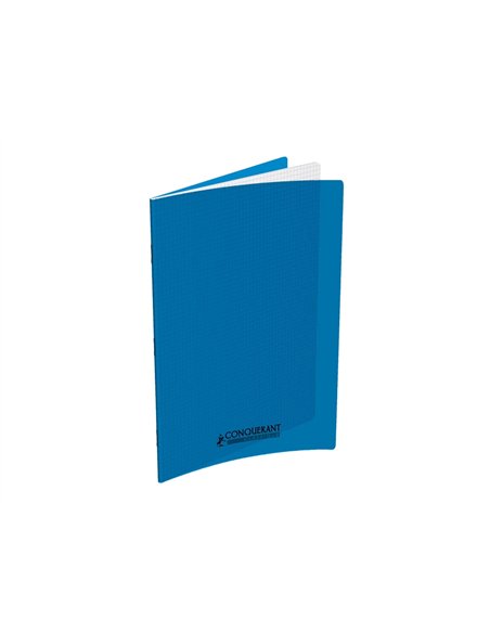 Cahier conquerant poplypropylene indechirable et lavable papier velin extra 24x32 cm 96 pages 5x5 piqure.
