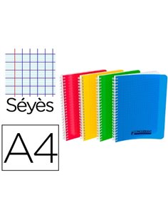 Cahier conquérant classique reliure intégrale couverture polypropylène a4 100 pages 90g séyès.
