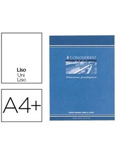 Cahier dessin piqué conquérant sept couverture offset a4+ 24x32cm 48 pages 70g.