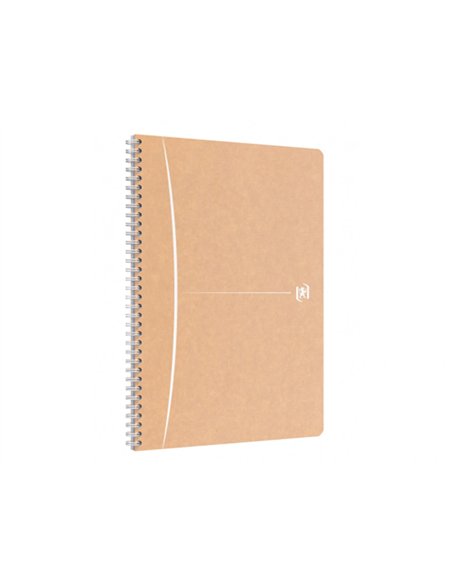 Cahier oxford touareg recycle couverture souple reliure integrale a4 210x297mm 180p 90g ligne 7mm marge col. Sable.