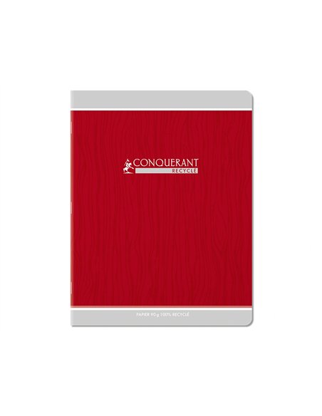 Cahier conquerant classique agrafe 170x220 48 pages 90g seyes recycle.