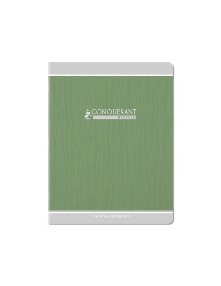 Cahier conquerant classique agrafe 170x220 48 pages 90g seyes recycle.