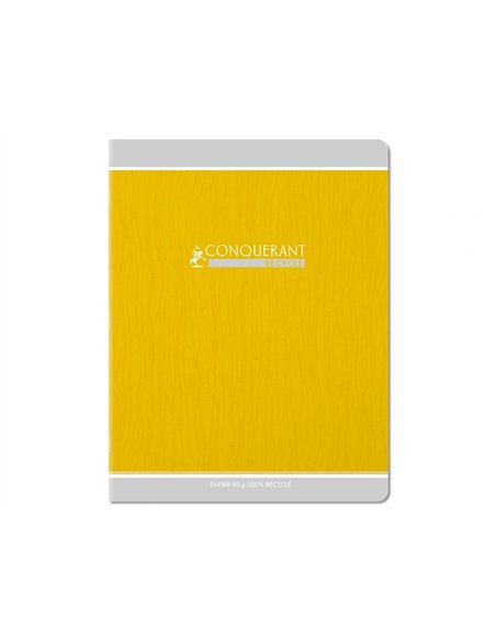 Cahier conquerant classique agrafe 170x220 48 pages 90g seyes recycle.