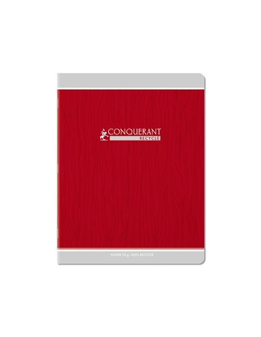 Cahier conquerant classique agrafe 170x220 96 pages 90g seyes recycle.