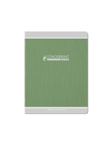 Cahier conquerant classique agrafe 170x220 96 pages 90g seyes recycle.