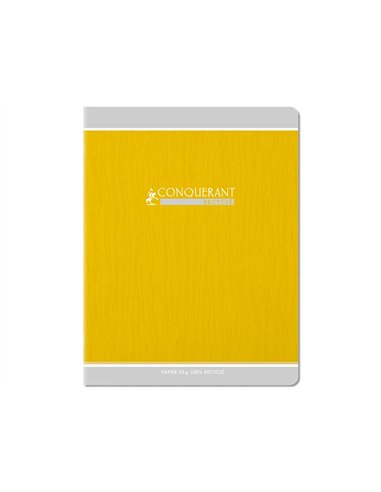 Cahier conquerant classique agrafe 170x220 96 pages 90g seyes recycle.