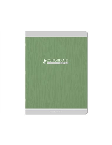 Cahier conquerant classique agrafe 240x320 48 pages 90g seyes recycle.