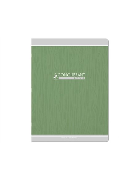 Cahier conquerant classique agrafe 240x320 48 pages 90g seyes recycle.