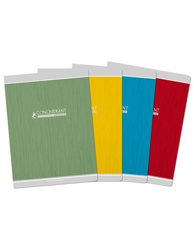 Cahier conquerant classique agrafe 240x320 96 pages 90g seyes recycle.