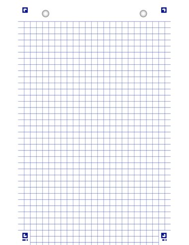 Bloc de fiches bristol oxford 125x200 30 fiches perforees q5/5 blanc.