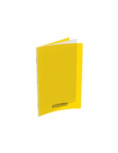 Cahier conquerant poplypropylene indechirable et lavable papier velin extra 24x32 cm 60 pages seyes.