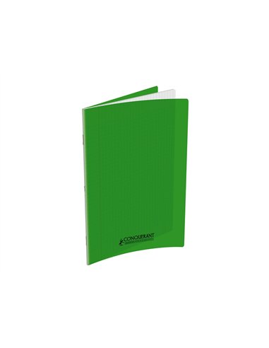 Cahier conquerant poplypropylene indechirable et lavable papier velin extra 24x32 cm 60 pages seyes.