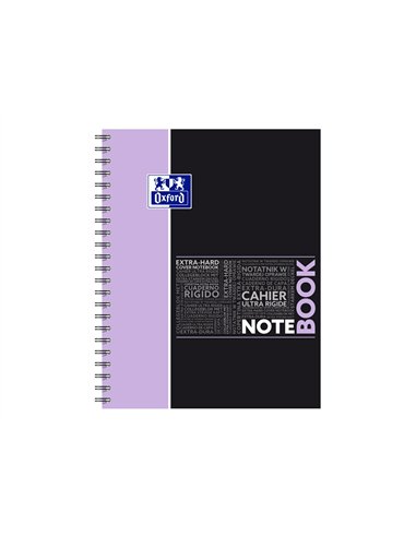 Notebook oxford etudiant integrale 4 trous 230x297mm 160 pages optik paper 5x5 col pastel ass lot de 20 blocs.