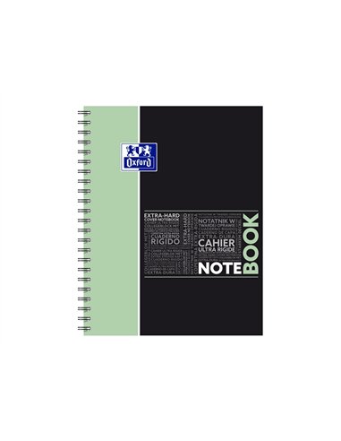 Notebook oxford etudiant integrale 4 trous 230x297mm 160 pages optik paper 5x5 col pastel ass lot de 20 blocs.
